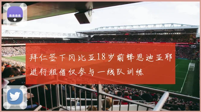拜仁签下冈比亚18岁前锋恩迪亚耶进行租借仅参与一线队训练